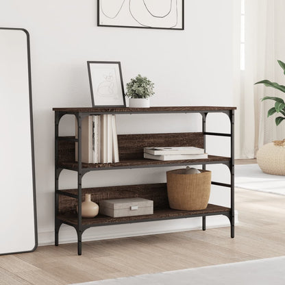 Avlastningsbord Konsollbord Brun Eik 100x32x75 cm