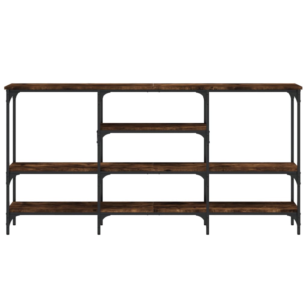 Avlastningsbord Konsollbord Røkt Eik 160x29x80 cm