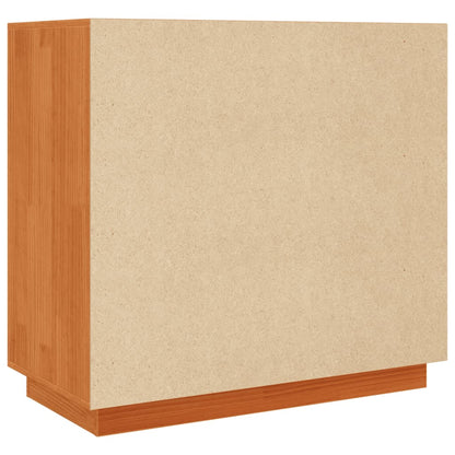 Skjenk Brun Eik voksbrun 80x40x75 cm heltre furu