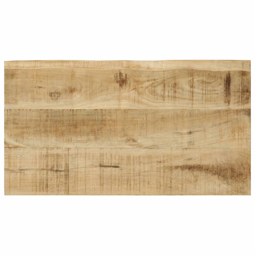 Sidebord Svart Tre Stablebord med naturlig kant 3 stk heltre mango