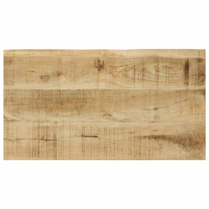 Sidebord Svart Tre Stablebord med naturlig kant 3 stk heltre mango