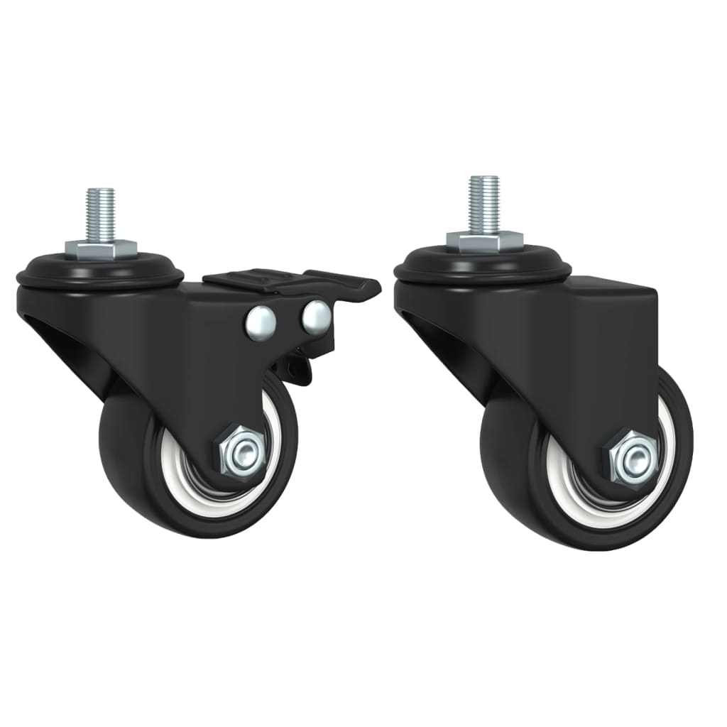 Salongbord Sofabord Svart med hjul 91x55x34 cm tre