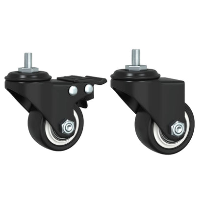 Salongbord Sofabord Svart med hjul 91x55x34 cm tre