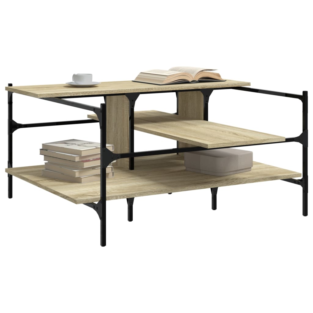 Salongbord Sofabord Sonoma Eik 100x100x48,5 cm