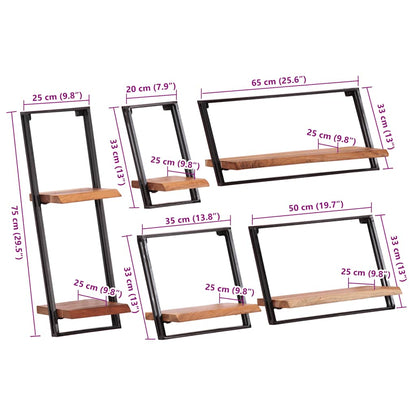 Vegghylle Tre 5 stk heltre akasie