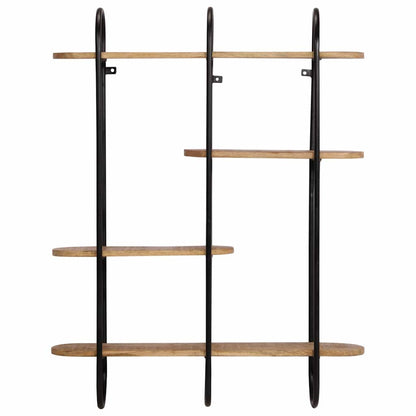 Vegghylle Tre 90x20x116,5 cm grovt heltre mangotre