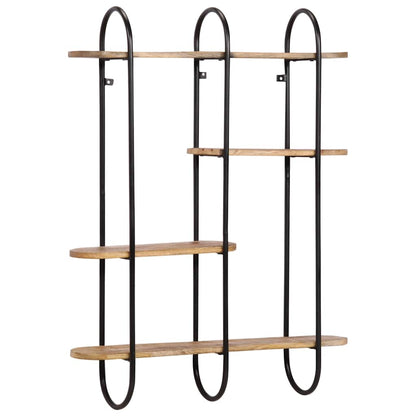 Vegghylle Tre 90x20x116,5 cm grovt heltre mangotre