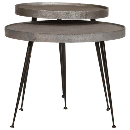 Salongbord Sofabord DIV. 2 stk sølv