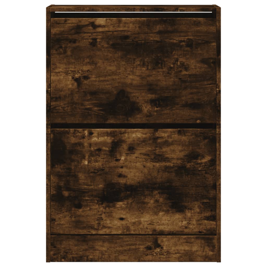 Skoskap Skohylle Skobenk Røkt Eik 60x21x87,5 cm