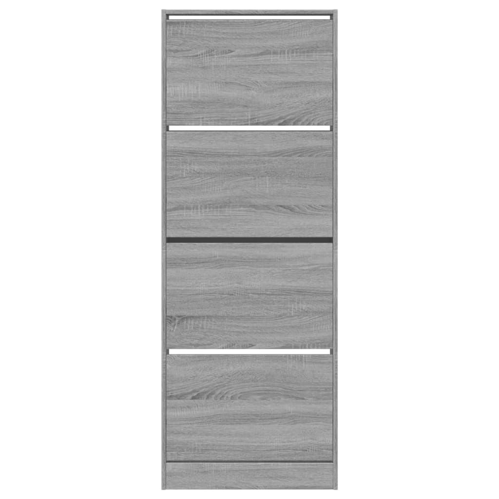 Skoskap Skohylle Skobenk Sonoma Grå 60x21x163,5 cm