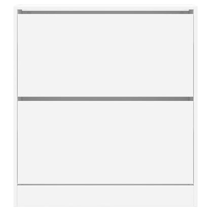 Skoskap Skohylle Skobenk Hvit 80x21x87,5 cm