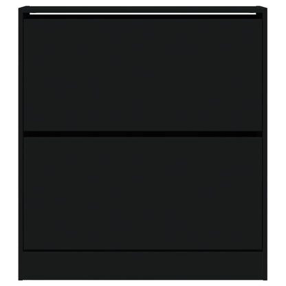 Skoskap Skohylle Skobenk Svart 80x21x87,5 cm