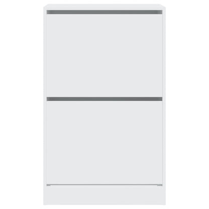 Skoskap Skohylle Skobenk Hvit 60x34x96,5 cm