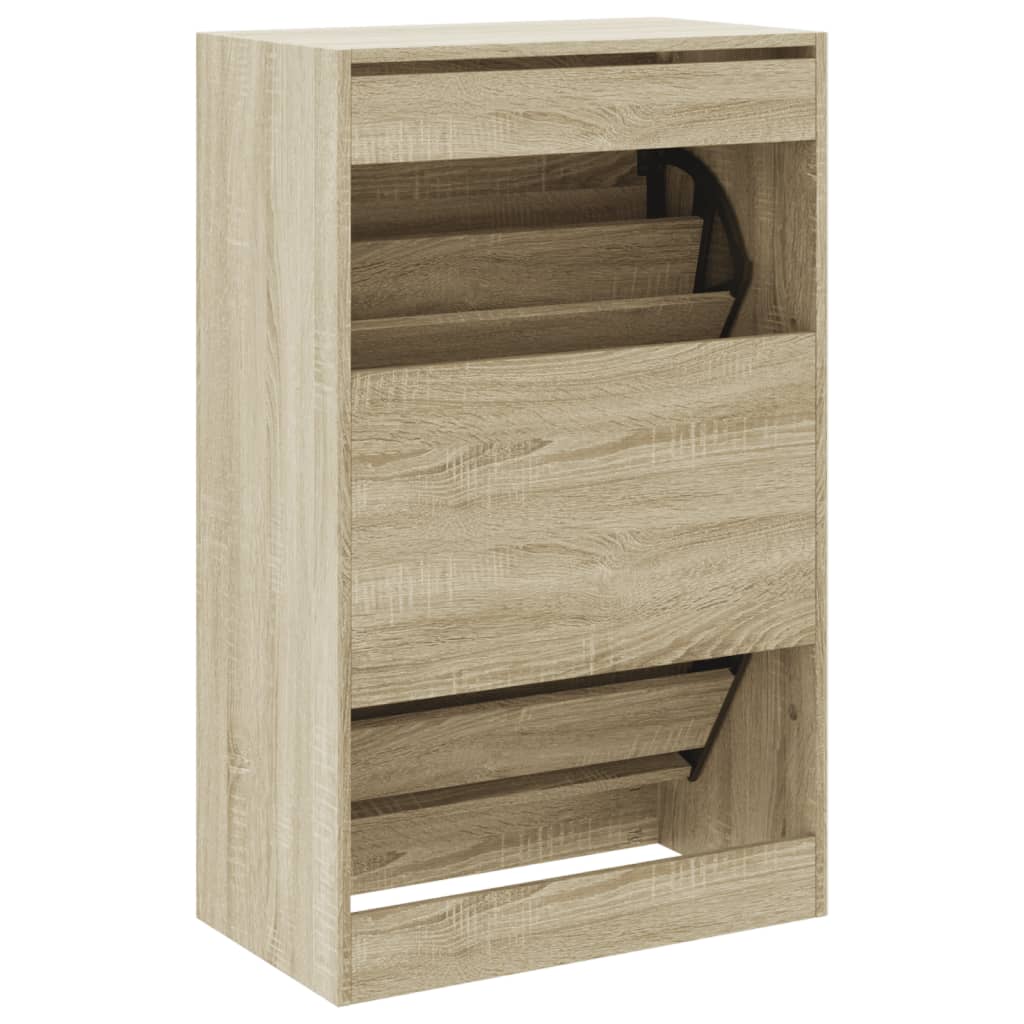 Skoskap Skohylle Skobenk Sonoma Eik 60x34x96,5 cm