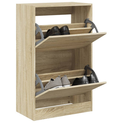 Skoskap Skohylle Skobenk Sonoma Eik 60x34x96,5 cm
