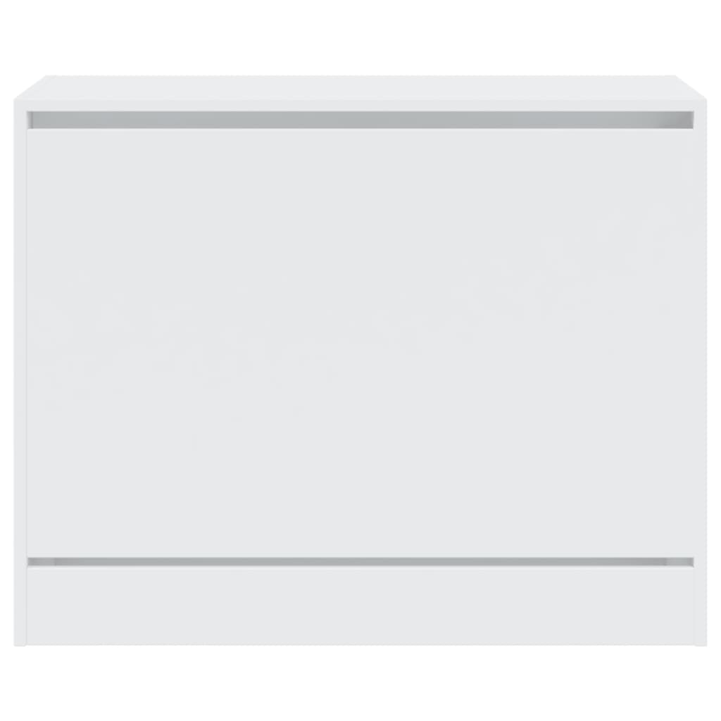 Skoskap Skohylle Skobenk Hvit 80x34x63 cm