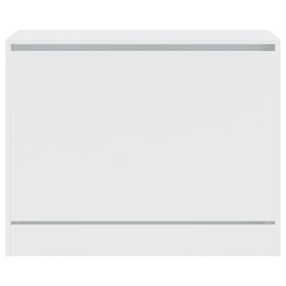 Skoskap Skohylle Skobenk Hvit 80x34x63 cm