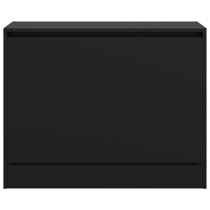 Skoskap Skohylle Skobenk Svart 80x34x63 cm