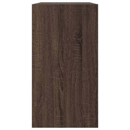 Skoskap Skohylle Skobenk Brun Eik 80x34x63 cm