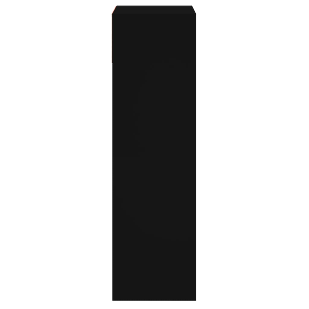 Skoskap Skohylle Skobenk Svart 60x34x116 cm