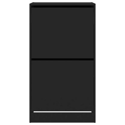 Skoskap Skohylle Skobenk Hvit med 2 vippeskuffer 60x42x108 cm