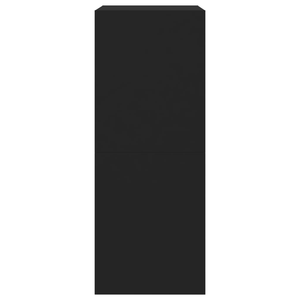 Skoskap Skohylle Skobenk Svart med 2 vippeskuffer 80x42x108 cm