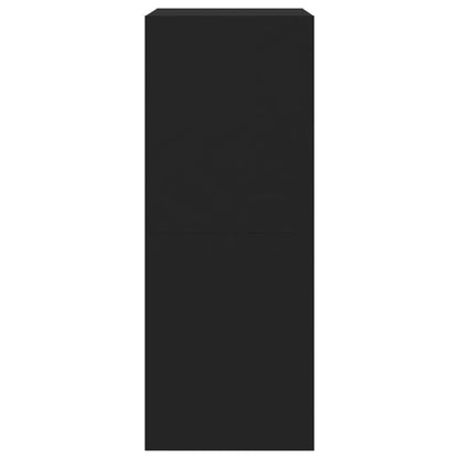 Skoskap Skohylle Skobenk Svart med 2 vippeskuffer 80x42x108 cm