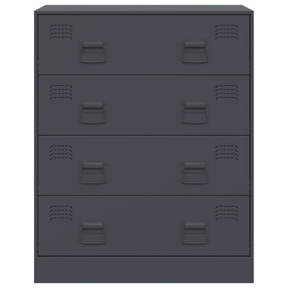 Kommode DIV. antrasitt 67x39x83 cm stål