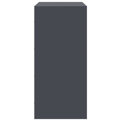 Kommode DIV. antrasitt 67x39x83 cm stål