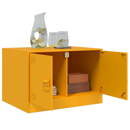 Salongbord Sofabord DIV. sennepsgul 67x50x44 cm stål