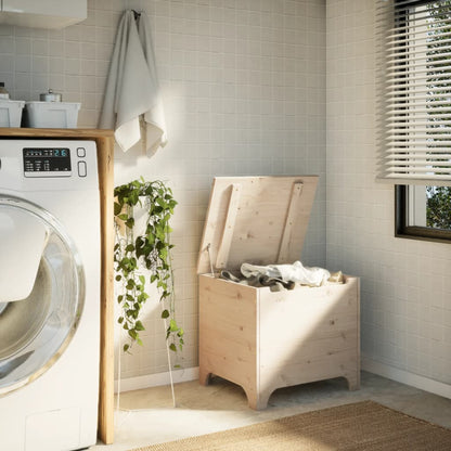 Putekasse Tre med lokk RANA 60x49x54 cm heltre furu