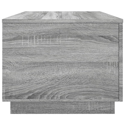 Salongbord Sofabord Sonoma Grå med LED-lys 90x50x40 cm