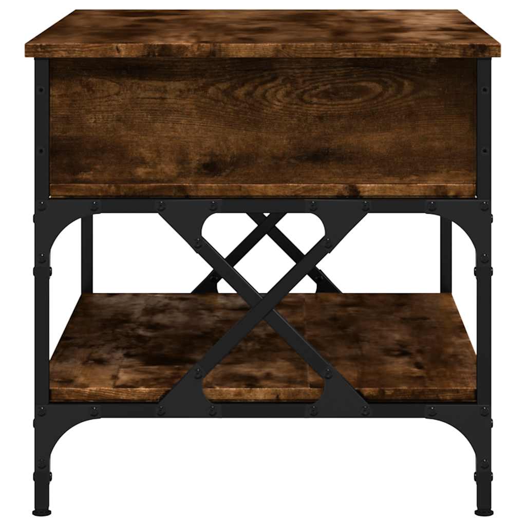 Salongbord Sofabord Røkt Eik 70x50x50 cm