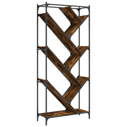 Bokhylle Røkt Eik 79x30x180 cm