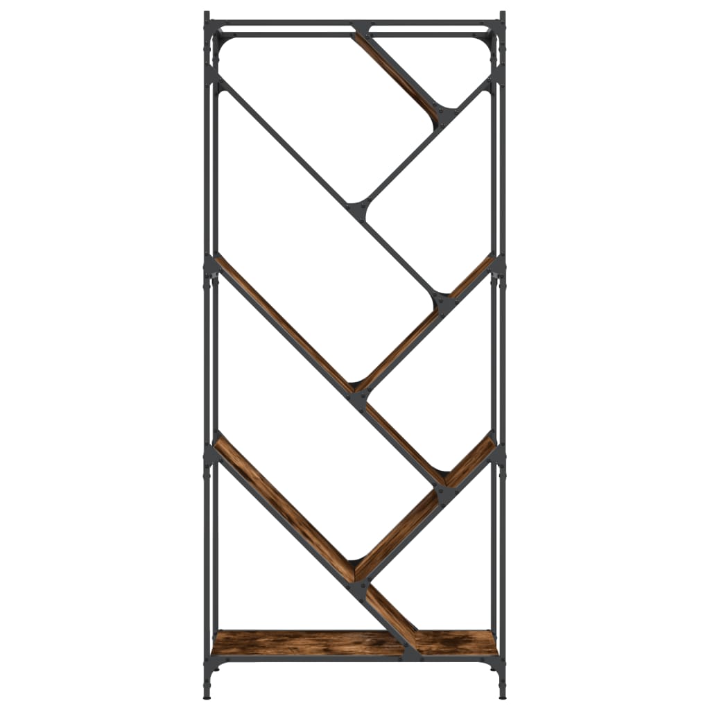 Bokhylle Røkt Eik 79x30x180 cm