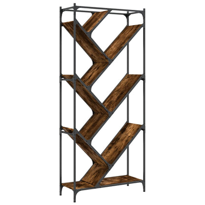 Bokhylle Røkt Eik 79x30x180 cm