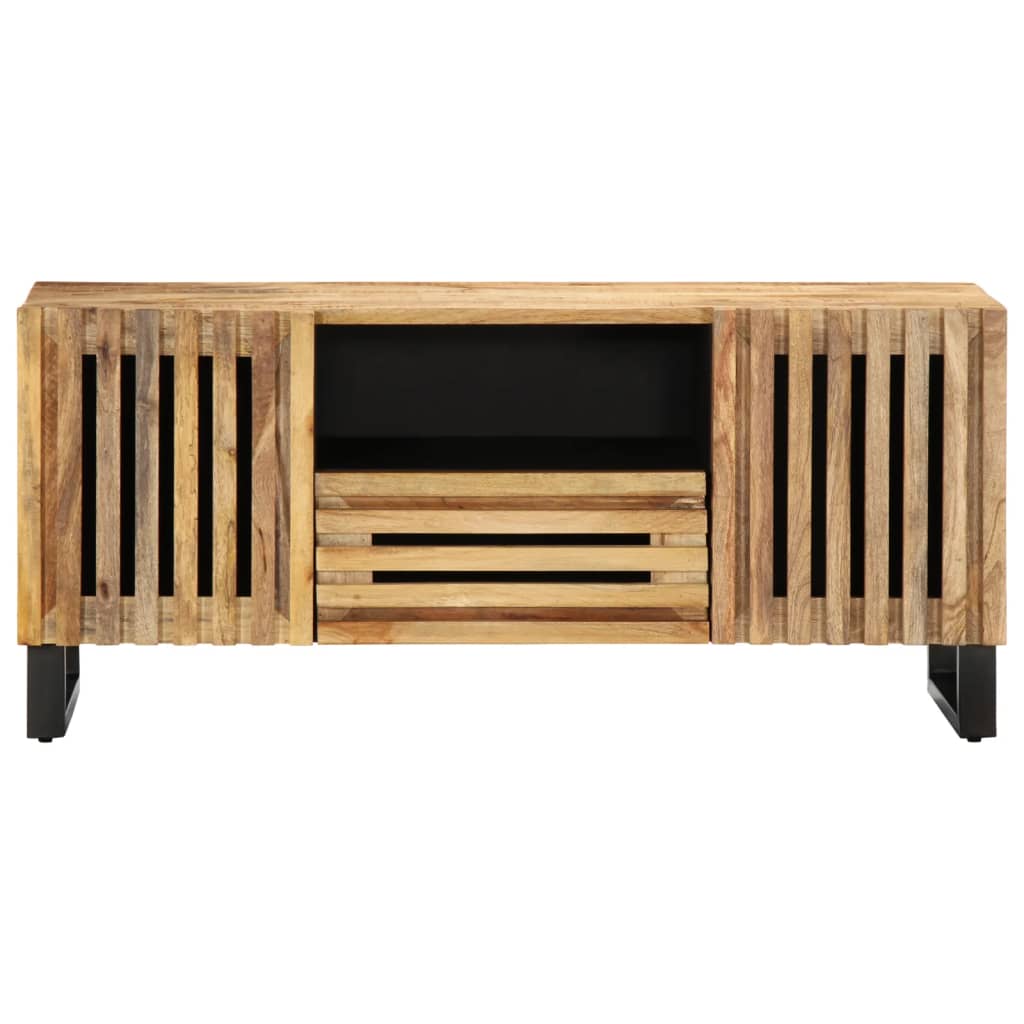 TV-benk 100x34x46 cm grov heltre mango