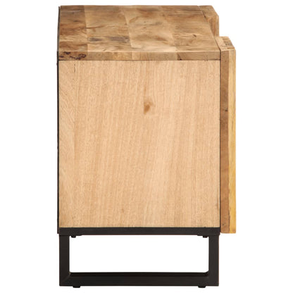 TV-benk 100x34x46 cm grov heltre mango