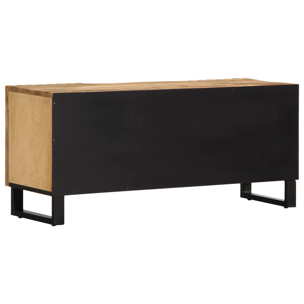 TV-benk 100x34x46 cm grov heltre mango