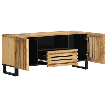 TV-benk 100x34x46 cm grov heltre mango