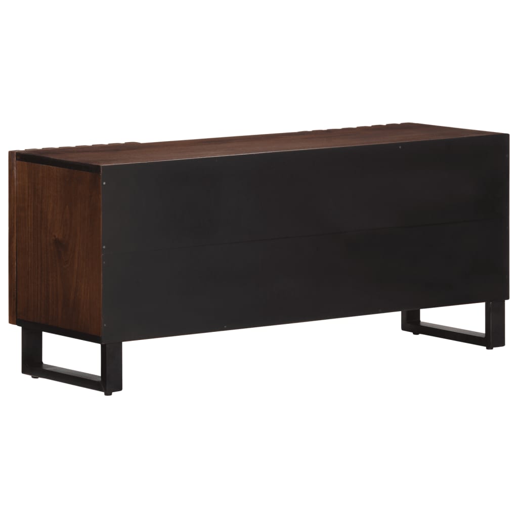 TV-benk brun 100x34x46 cm heltre mango