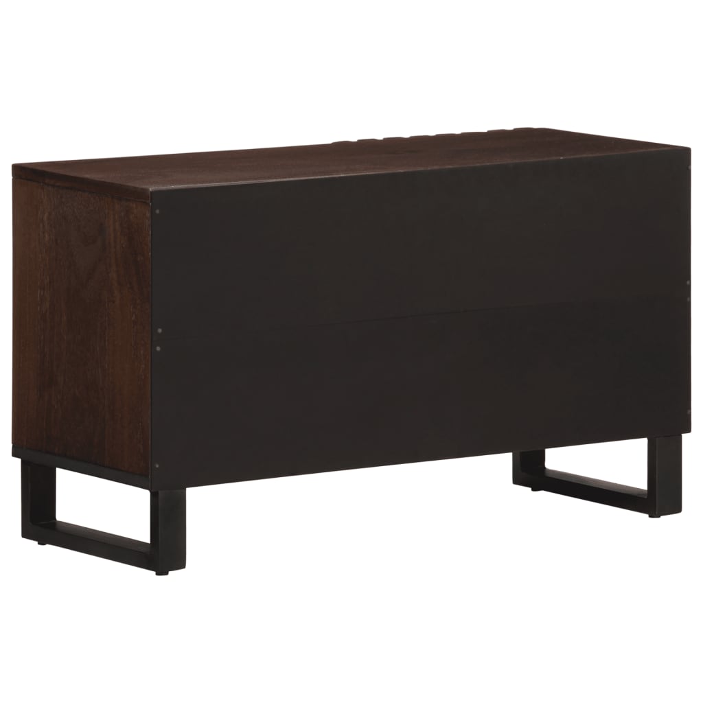 TV-benk brun 80x34x46 cm heltre mango