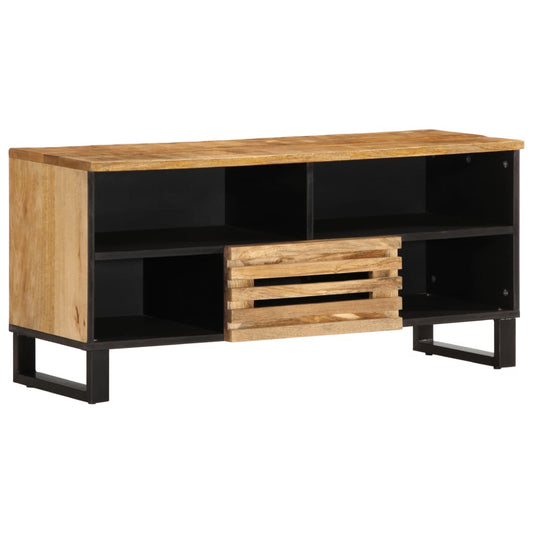 TV-benk 100x34x46 cm grov heltre mango