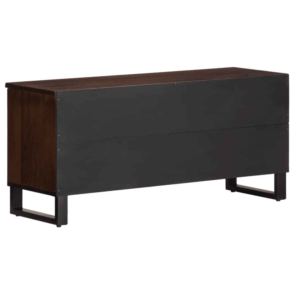 TV-benk brun 100x34x46 cm heltre mango