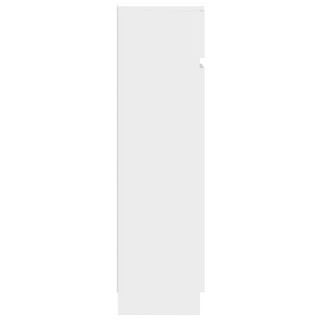 Skoskap Skohylle Skobenk Hvit 100,5x28x100 cm