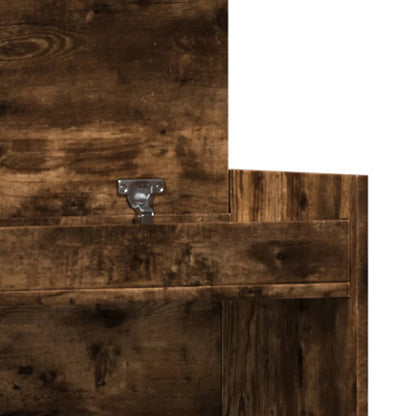 Skoskap Skohylle Skobenk Røkt Eik 100,5x28x100 cm