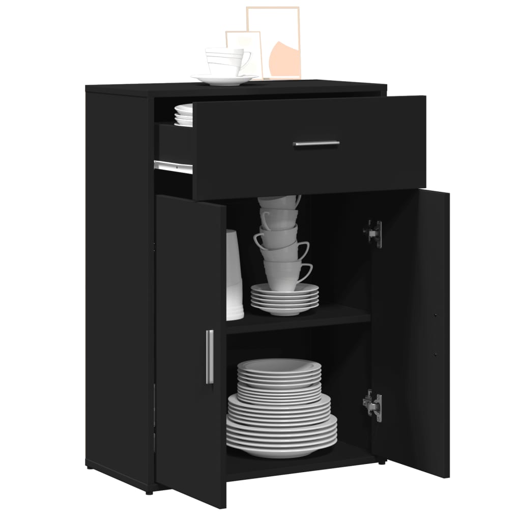 Kommode Svart 60x30x84 cm