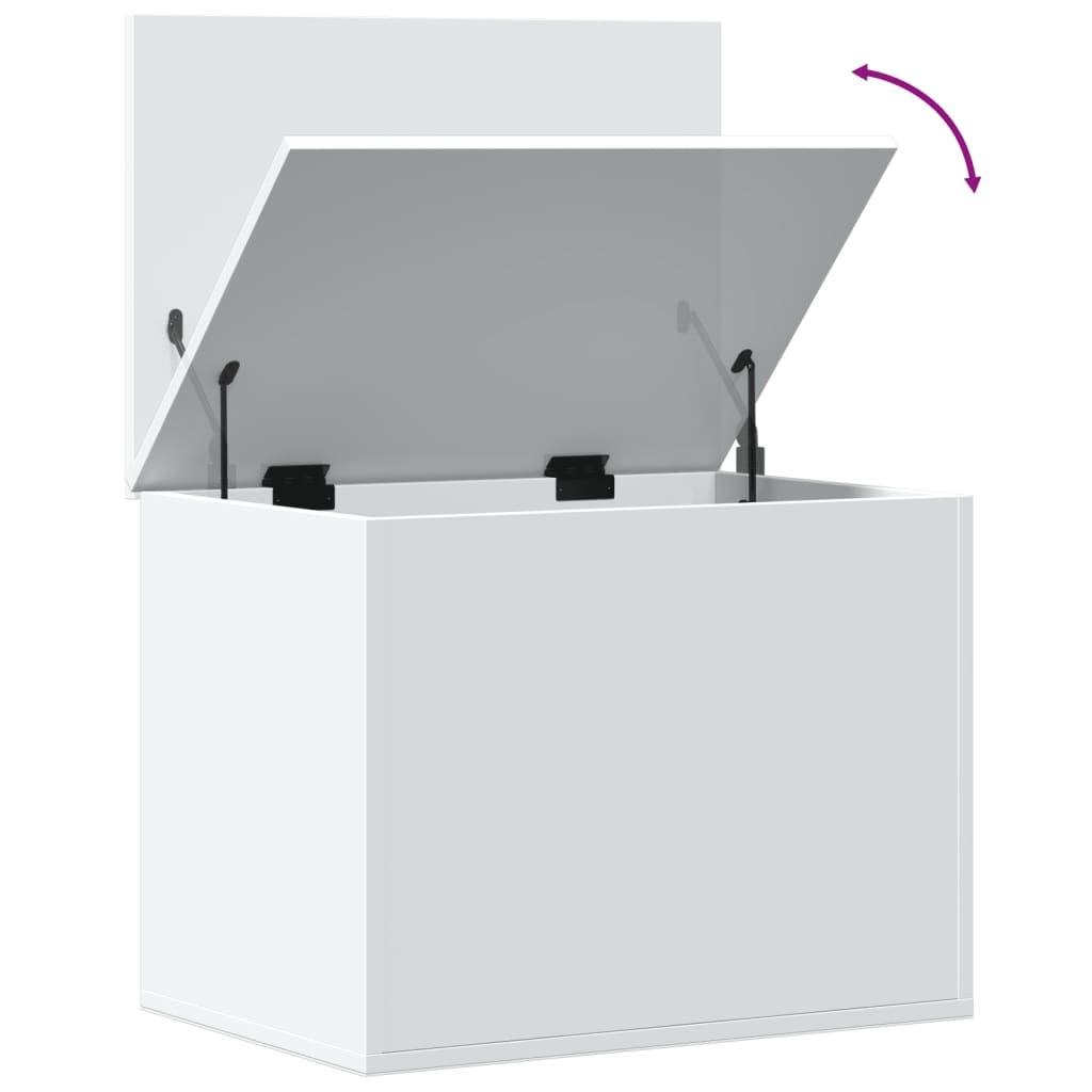 Oppbevaringskiste Hvit 60x42x46 cm