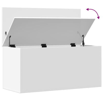 Oppbevaringskiste Hvit 100x42x46 cm