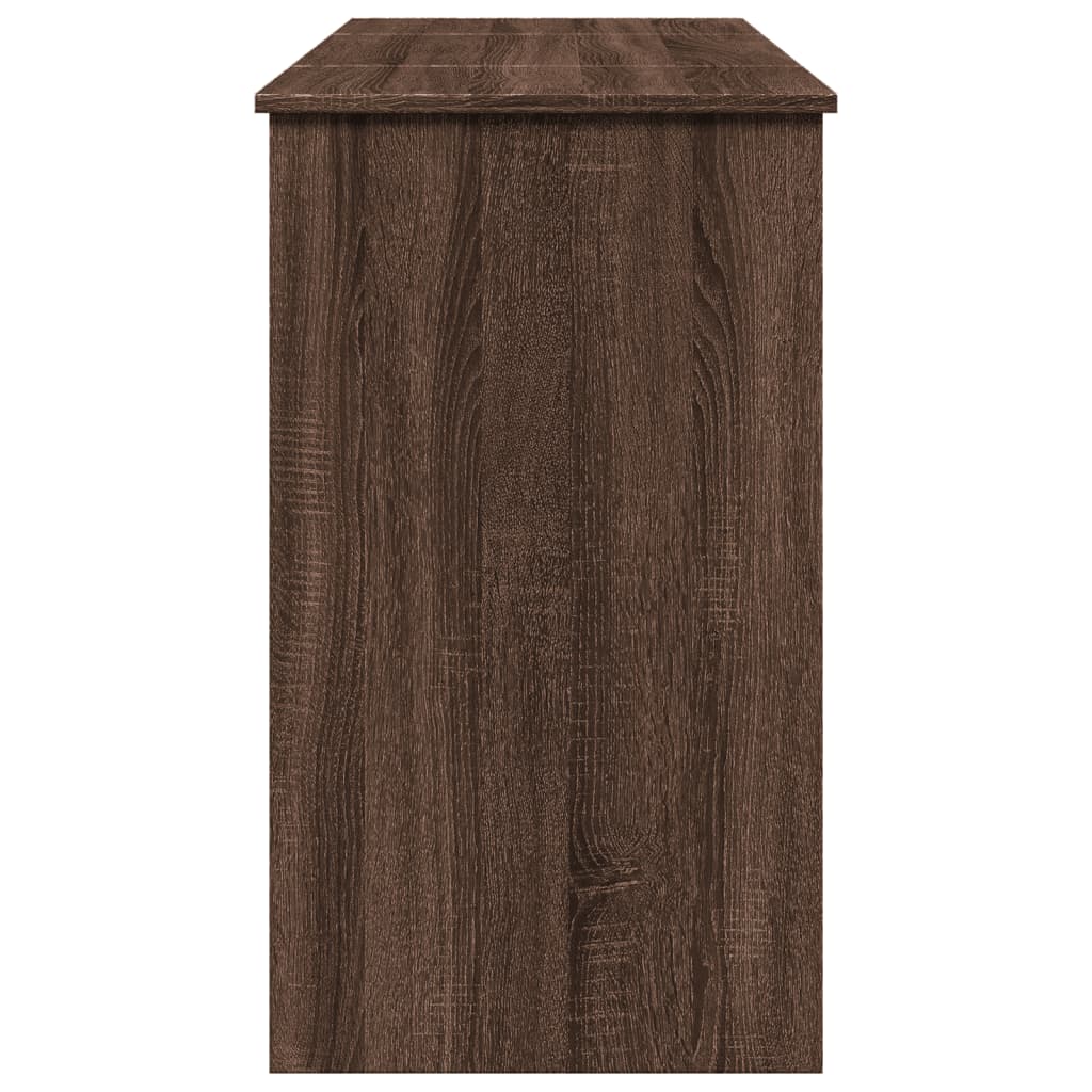 Sminkebord Brun Eik speil 100x45x76 cm